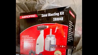 Aeropro Sand Blasting Kit SB8048 Review [upl. by Karylin811]