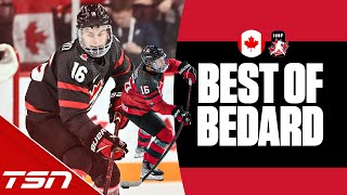 BEST OF CONNOR BEDARD  2023 IIHF WORLD JUNIORS [upl. by Oisorbma20]