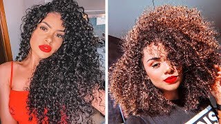 10 Amazing Natural Curly Hair Style Transformation Tutorials Compilation Curly Hair Care Routine [upl. by Maunsell848]