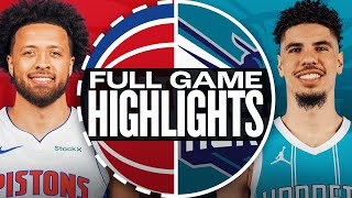 PISTONS at HORNETS  FULL GAME HIGHLIGHTS  November 6 2024 [upl. by Ahnavas]