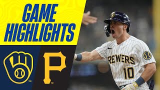 Pirates vs Brewers Game Highlights 8523  MLB Highlights [upl. by Guillermo]