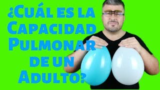 ¿CUÁL ES LA CAPACIDAD PULMONAR DE UN ADULTO Volúmenes y capacidades pulmonares [upl. by Deppy]