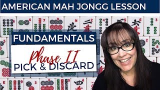 American Mah Jongg Lesson Fundamentals 10 Phase II Pick and Discard mock card [upl. by Nahgeem]