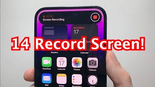 How to Screen Record on iPhone 14  14 Pro [upl. by Baldwin]