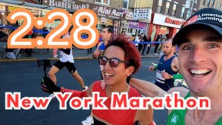 New York Marathon 228 Race Footage  tcsnewyorkmarathon newyorkcitymarathon [upl. by Foah]