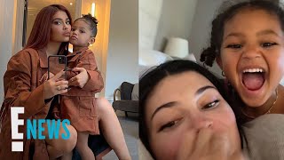 Kylie Jenner amp Stormi REACT to Viral TikTok Sound  E News [upl. by Hugibert124]