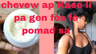 APRANN FÈ POMAD POU POUSE CHEVE W RAPID haitiancreator hairgrowth naturalhair [upl. by Ydac]