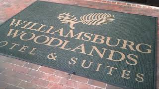 Williamsburg Woodlands Hotel and Suites Room Tour Williamsburg Virginia [upl. by Aicinad884]