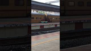 Pondicherry Circar Express travelvlog pondicherry express train chennai railway trending [upl. by Alyled886]