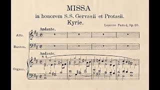 Perosi Lorenzo 1872  1956 Missa in Honorem SS Gervasii et Protasii Op 20 [upl. by Kenwee]