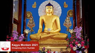 Day 6 Session 2 Kagyu Monlam 2021 live from Rumtek [upl. by Noet104]