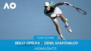 Reilly Opelka v Denis Shapovalov Highlights 3R  Australian Open 2022 [upl. by Mazman714]