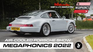 Aircooled Porsche show Boxengasse Megaphonics  Car Audio amp Security [upl. by Otrebide]