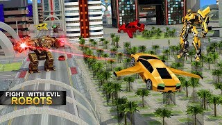 Real Robot Car Transformer War By Evolution Game Android Gameplay HD [upl. by Nottarts548]