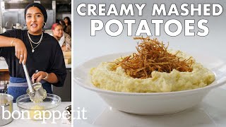 Perfect Mashed Potatoes With Crispy Potato Skins  From The Test Kitchen  Bon Appétit [upl. by Rucker]