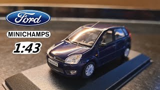 minichamps 143 ford fiesta 2001 5 door diecast model car [upl. by Naillig]