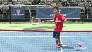 10 and Under Tennis Videos  36 Red Volley Technique [upl. by Mushro]