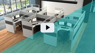 Sunline Sliding Cubicles Transformation  Open Plan Vs Cubicles  Why Not Have Both [upl. by Aicila]