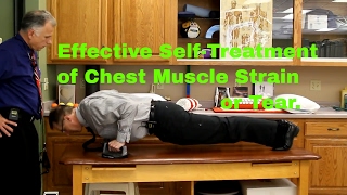 Effective SelfTreatment of Chest Muscle Strain or Tear [upl. by Carlye]