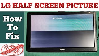 Led tv half screen picture problem [upl. by Pollard]