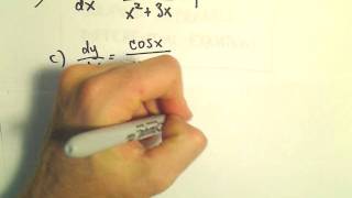 Solving a Separable Differential Equation Another Example 3 [upl. by Sanburn368]