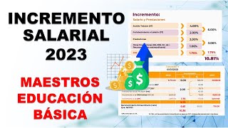 Incremento salarial 2023 Maestros Educación Básica [upl. by Adnawuj]