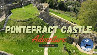 PONTEFRACT CASTLE 4K DRONE DJI MINI 3 PRO [upl. by Wolliw]