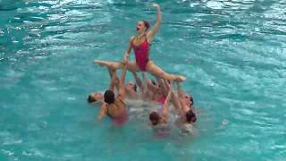 Synchronized Swimming FRANCE highlights routine 2018 French Open Montreuil [upl. by Britni343]