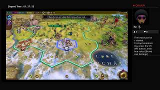 Civilization VI Gallic Empire Huge Primordial Map [upl. by Corinna]