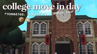 college chronicles pt 2  move in day  bloxburg roleplay 📦 [upl. by Atillertse]