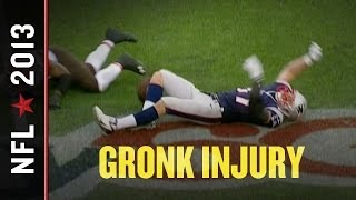 Rob Gronkowski injury Patriots TE injures knee vs Browns [upl. by Aiam]