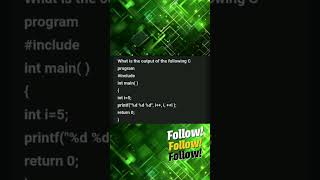 Increment and decrement program in c viralvideo maths vscode programminglanguage feedshorts [upl. by Yancy]
