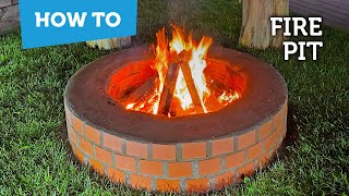 How to build a brick fire pit [upl. by Ellan182]