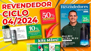 Revista O Boticário Revendedor Ciclo 042024  ATÉ 50 DE DESCONTO [upl. by Ahseen]