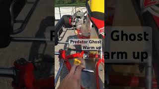 Predator Ghost Kart racing engine warm up 212cc predator karting extreme alfano harborfreight [upl. by Esau]