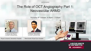 Recorded Webinar The Role of OCT Angiography Part 1  Neovascular ARMD [upl. by Trudnak265]