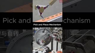 Rotary Pick and Place Mechanism mechanical cad machine mechanism robot 3ddesign cad [upl. by Annert842]