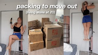 moving out of my apartment  PACK WITH ME [upl. by Clarhe454]