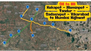 Kokapet to Budhera Tandur to Sadasivpet Vikarabad to Mominpet Upgrade State to National Highways [upl. by Nyleikcaj]