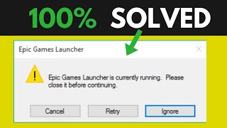 How to Uninstall Epic Games Launcher Fix Epic Games Launcher Is Currently Running Error [upl. by Obel524]