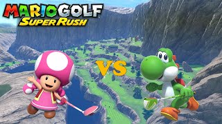 Mario Golf Super Rush  Toadette vs Yoshi  Ridgerock Lake [upl. by Harl315]