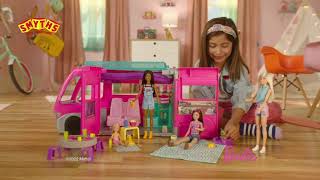 Barbie Dream Camper Vehicle Playset  Smyths Toys [upl. by Kreit]