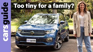 VW TCross 2022 review Is Volkswagens smallest compact SUV smart enough for a family [upl. by Eahsram504]