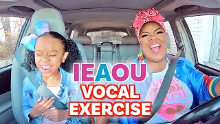 Special Little Singer SINGS Vocal Warmups in Car w Vocal Coach [upl. by Adlay]