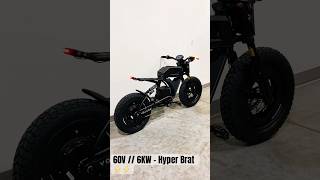 Another Hyper Brat ready to hit the streets 60V 6000Watt Brat EBike Droog Moto [upl. by Kjersti552]