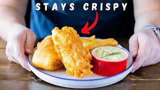 The Secret To Crispy Beer Batter Fried Fish amp Tartar Sauce [upl. by Annayar]