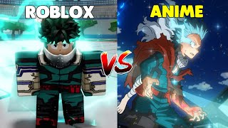 All Deku Moves In Heroes Battleground Vs Anime [upl. by Ahsieket]