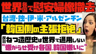 【世界各国で慰安婦像撤去の動き】台湾・独・伊・米・アルゼンチンが「韓国側の主張拒絶」反日・ねつ造歴史は世界で通用しない！嫌がらせ受け各国、韓国嫌いに… [upl. by Puttergill]