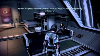 Mass Effect 2 Kasumi about Kelly and Shepard romance [upl. by Ratep526]