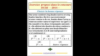 Exercice 20 Probabilité [upl. by Erle]